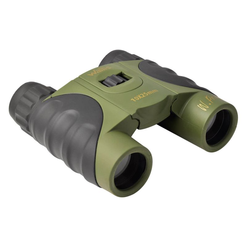 Binocular compacto tipo tejado, 10 x 25 mm, resistente a la lluvia