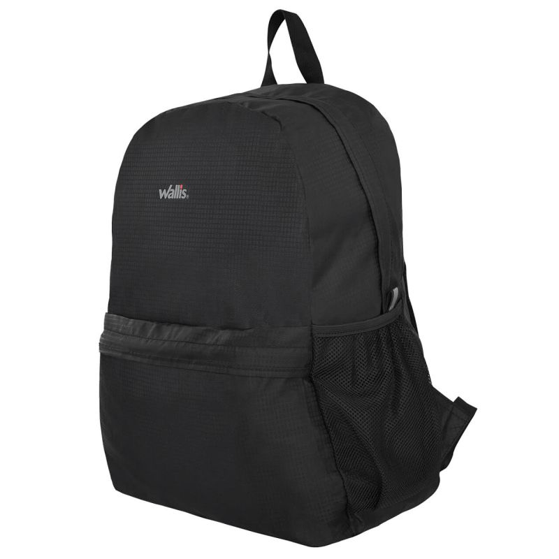 Mochila de viaje plegable 16 L con funda, negro