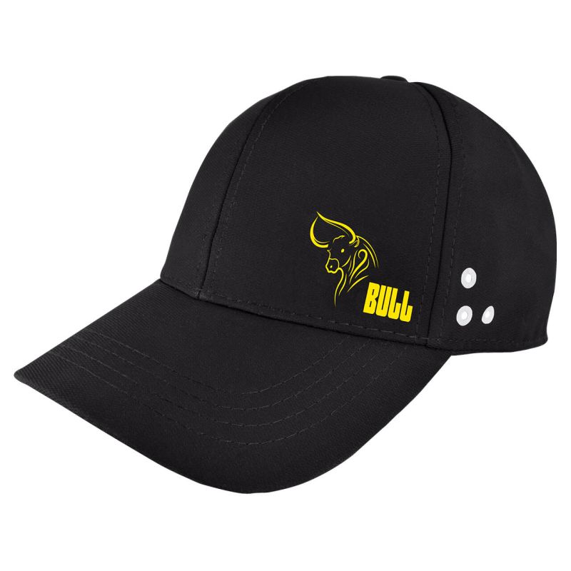 Gorra con ajustador de velcro, BULL, negro
