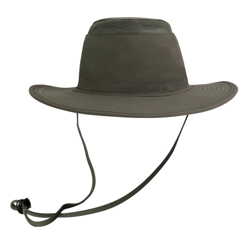 Sombrero SAFARI, protección ultravioleta (UPF50+) con bolsa oculta, verde olivo