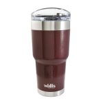 Termo de acero inoxidable con protector deslizante, 700 ml, vino martillado