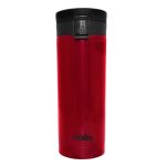 Termo acero inox, 500 ml, rojo intenso con negro