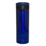 Termo acero inox, 500 ml, azul marino con negro