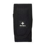 Funda nylon negro con velcro, para navaja Swiza, grande