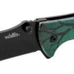 Navaja de bloqueo con mango verde "oso", acero inoxidable