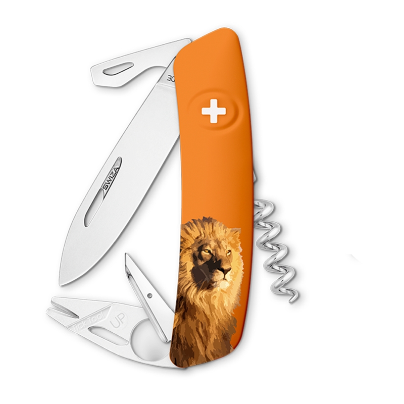 Navaja WILD LIFE Standard TT03 LION, 11 funciones, naranja