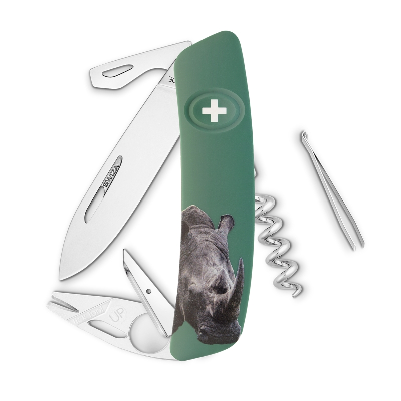 Navaja WILD LIFE Standard TT03 RHINOCEROS, 11 funciones, verde