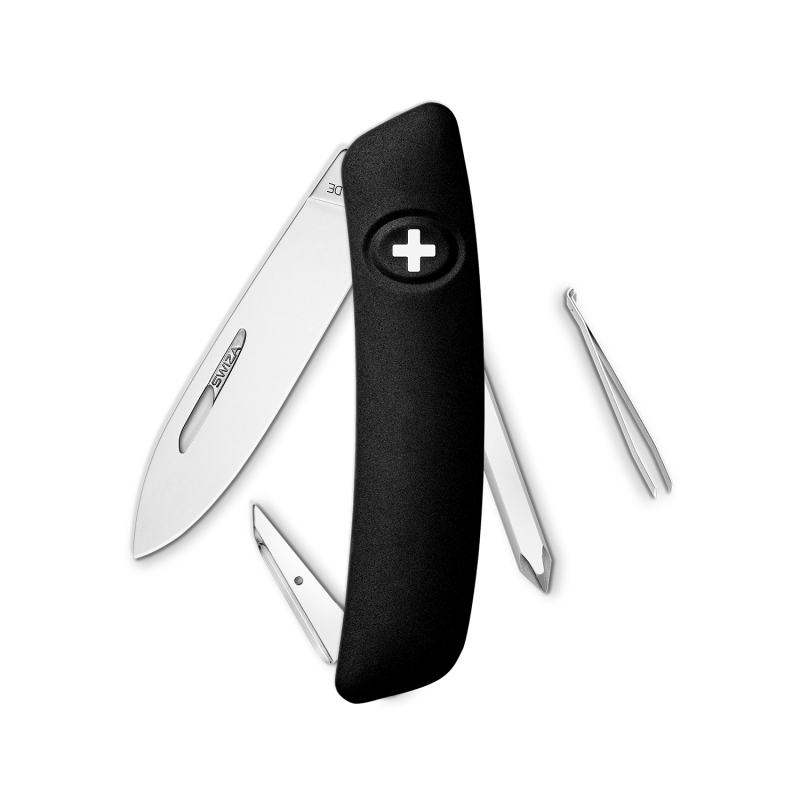 Navaja POLISHED Standard D02, 6 funciones, negro