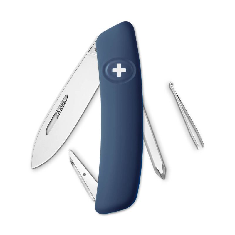 Navaja POLISHED Standard D02, 6 funciones, azul oscuro