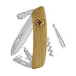 Navaja ALLMATT Standard D03, 11 funciones, madera roble