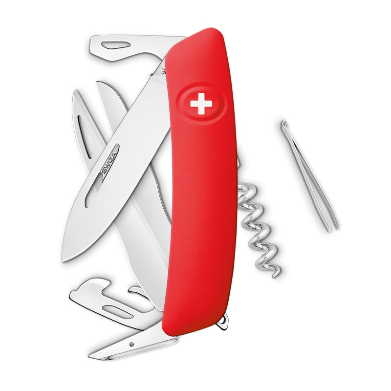 Navaja POLISHED Standard D07, 13 funciones, rojo