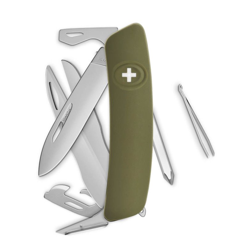 Navaja ALLMATT Standard D08 R, 13 funciones, olivo