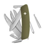 Navaja ALLMATT Standard D10 R, 14 funciones, olivo