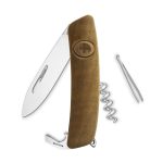 Navaja POLISHED Standard Winemaker WM01 R, 7 funciones, madera nogal