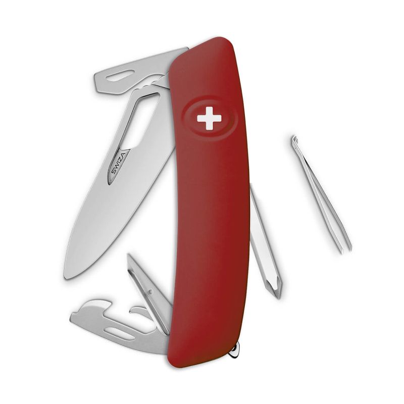 Navaja ALLMATT Single Hand SH04 R, 12 funciones, rojo oscuro