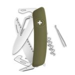 Navaja POLISHED Single Hand SH05 R, 13 funciones, olivo