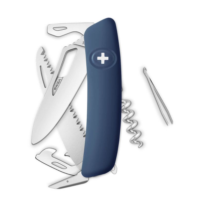 Navaja POLISHED Single Hand SH05 R, 13 funciones, azul oscuro