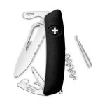 Navaja POLISHED Single Hand Wavy Edge SH03 TR, 12 funciones, negro