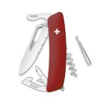 Navaja POLISHED single Hand SH03 TR Wavy Edge, 12 funciones, rojo oscuro