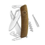 Navaja POLISHED Single Hand SH05 TR Wavy Edge, 13 funciones, madera de nogal