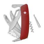 Navaja ALLMATT Single Hand SH09TR-HUTT, 14 funciones, rojo oscuro