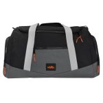 Maleta deportiva y viaje 35 L semi-impermeable, negro con gris